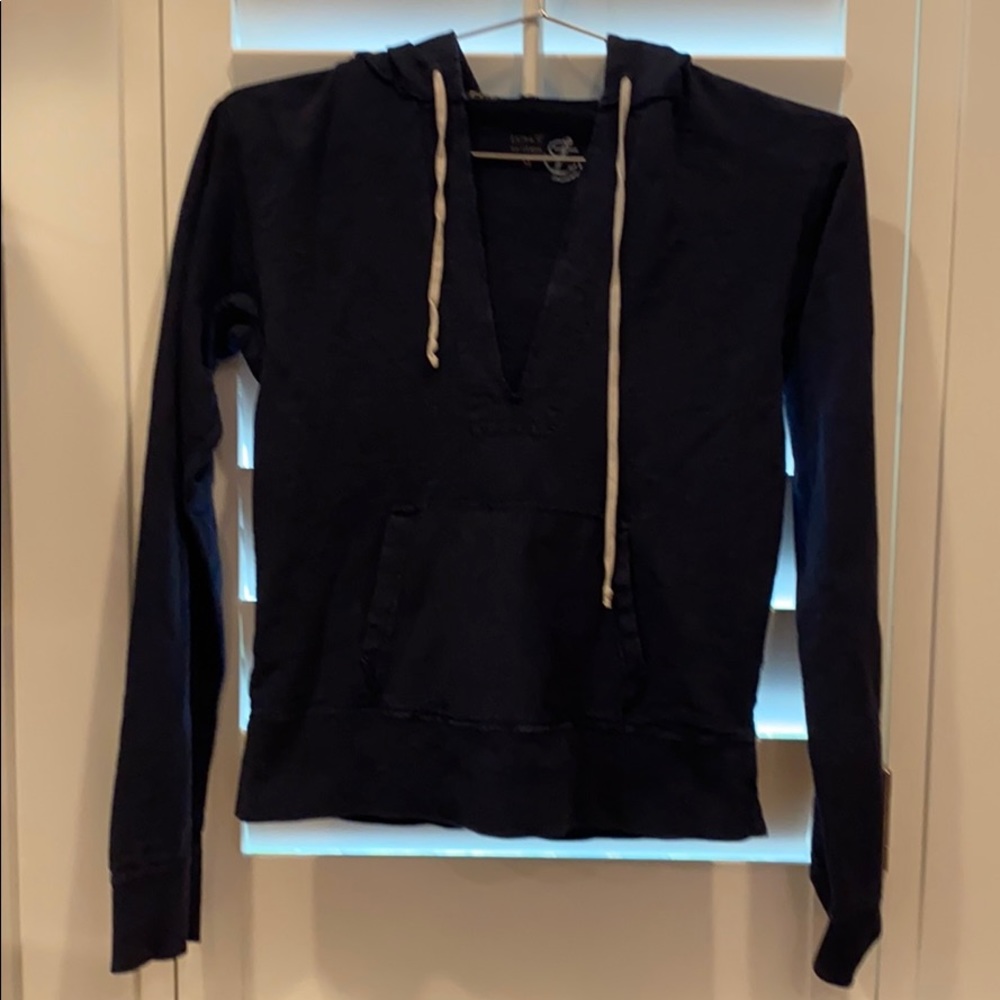 Jcrew navy light weight hoodie